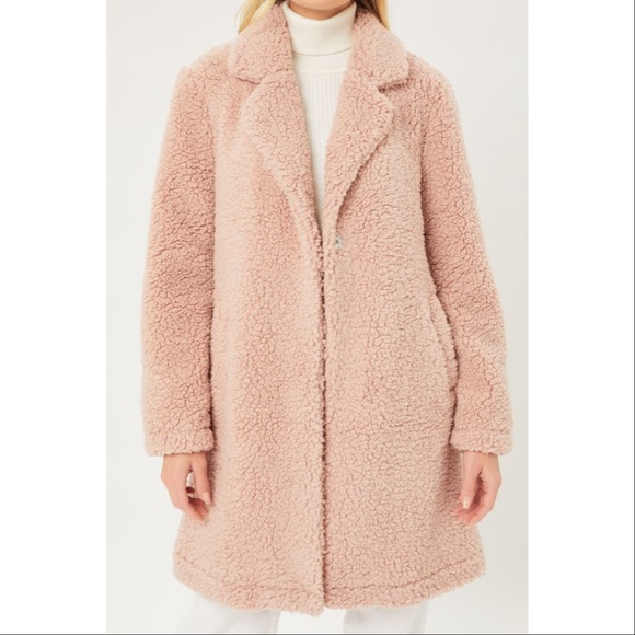 Last One! Teddy Bear Coat - Mauve - Picture 7 of 7
